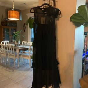 Black lightweight dress.